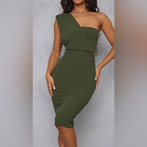 NWT Olive Green dress - Picture 6 of 7